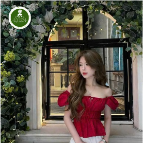 Áo trễu vai đỏ 1